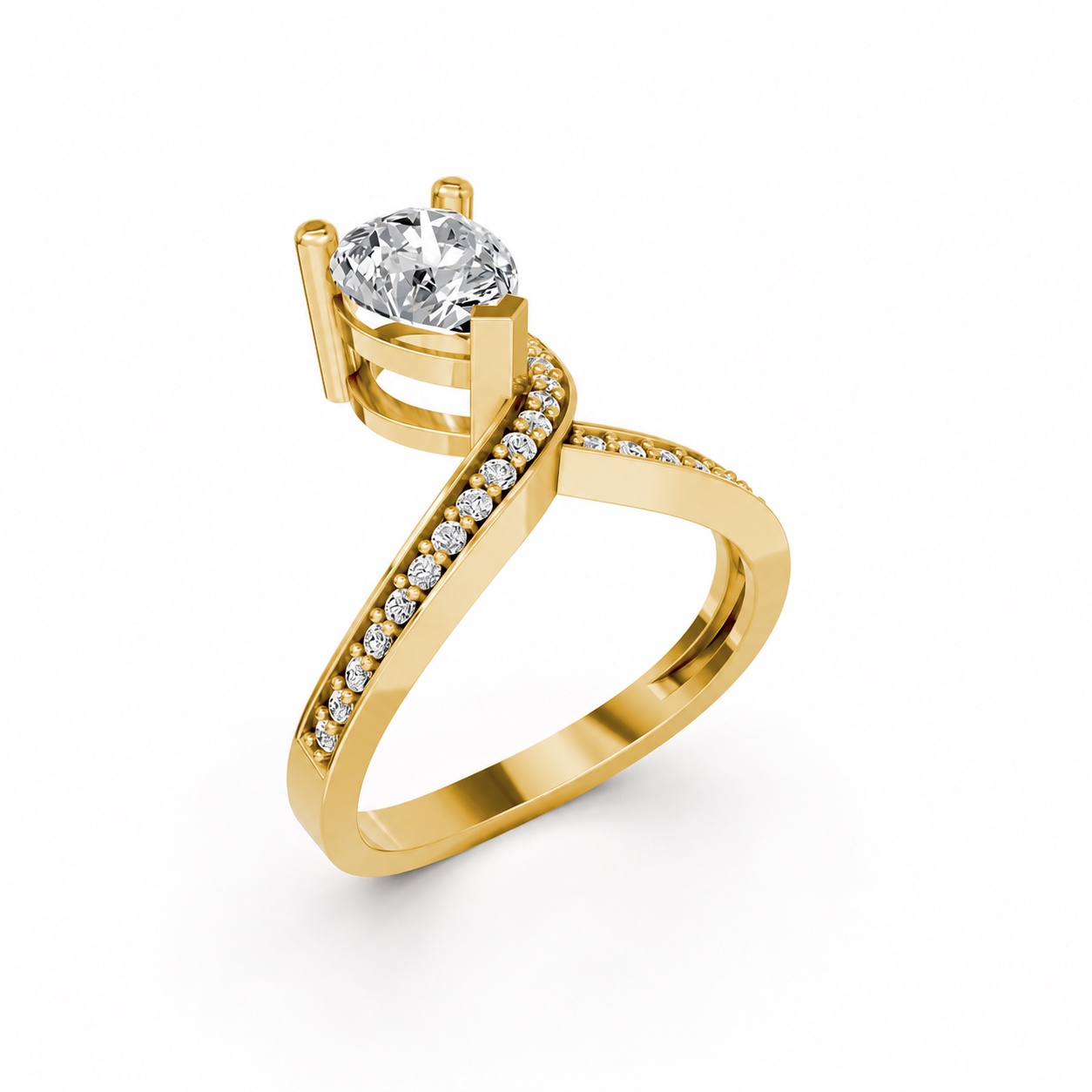 Nhẫn Nữ EURO Style RNN34 Vàng Gold thiết kế tinh tế, sang trọng