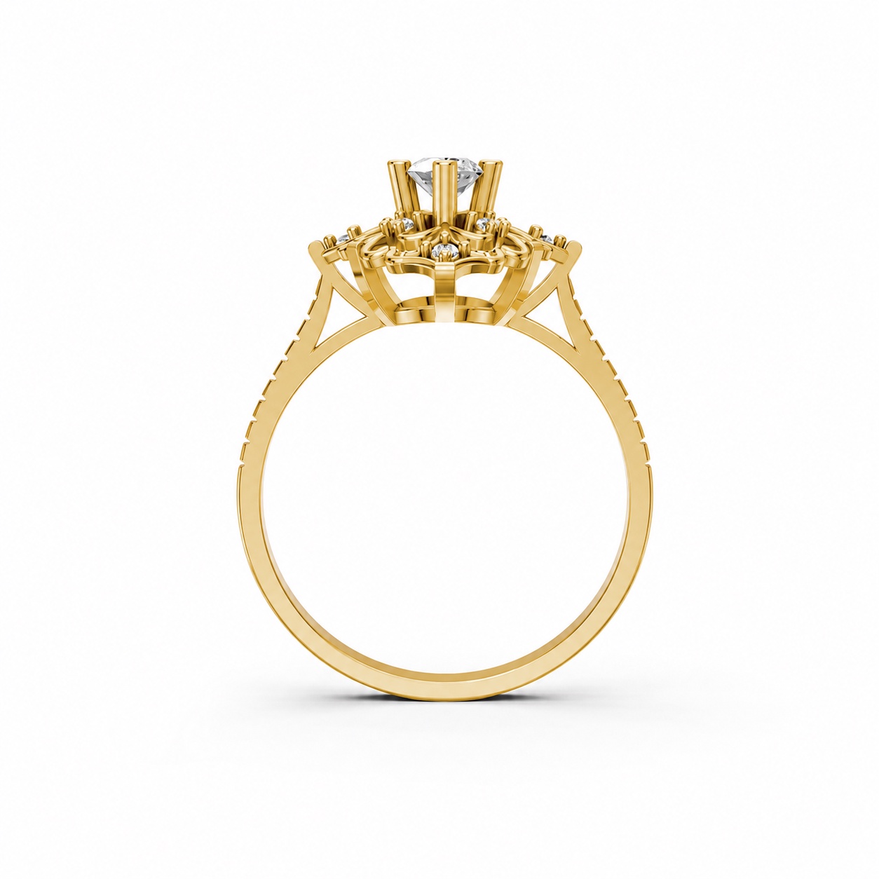 Nhẫn Nữ EURO Style RNN4 Vàng Gold thiết kế phá cách, sang trọng
