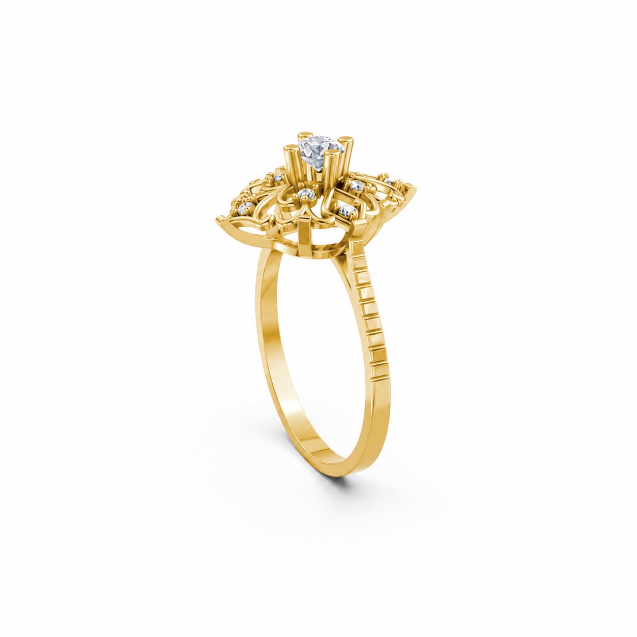 Nhẫn Nữ EURO Style RNN4 Vàng Gold thiết kế tinh xảo, độc đáo