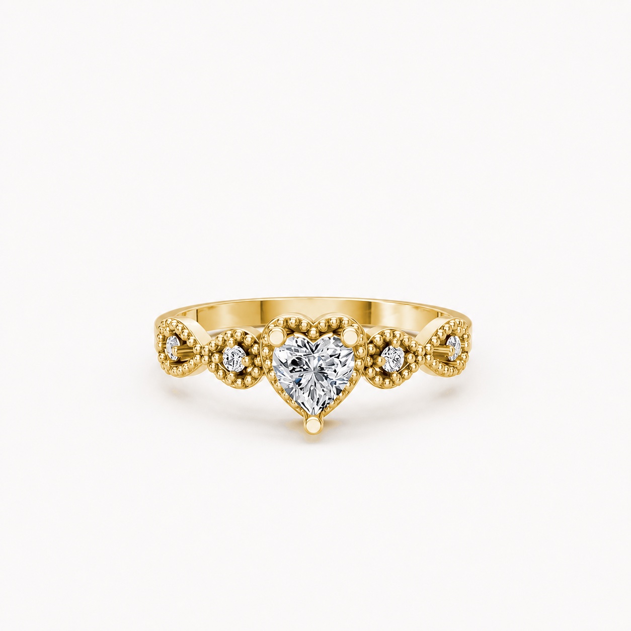 Nhẫn Nữ EURO Style RNN7 Vàng Gold vàng 10K/14K/18K/607 cao cấp, thanh lịch
