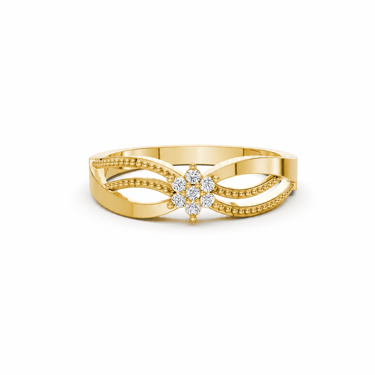 Nhẫn Nữ EURO Style RNN21 Vàng Gold vàng 10K/14K/18K/607 cao cấp, thanh lịch