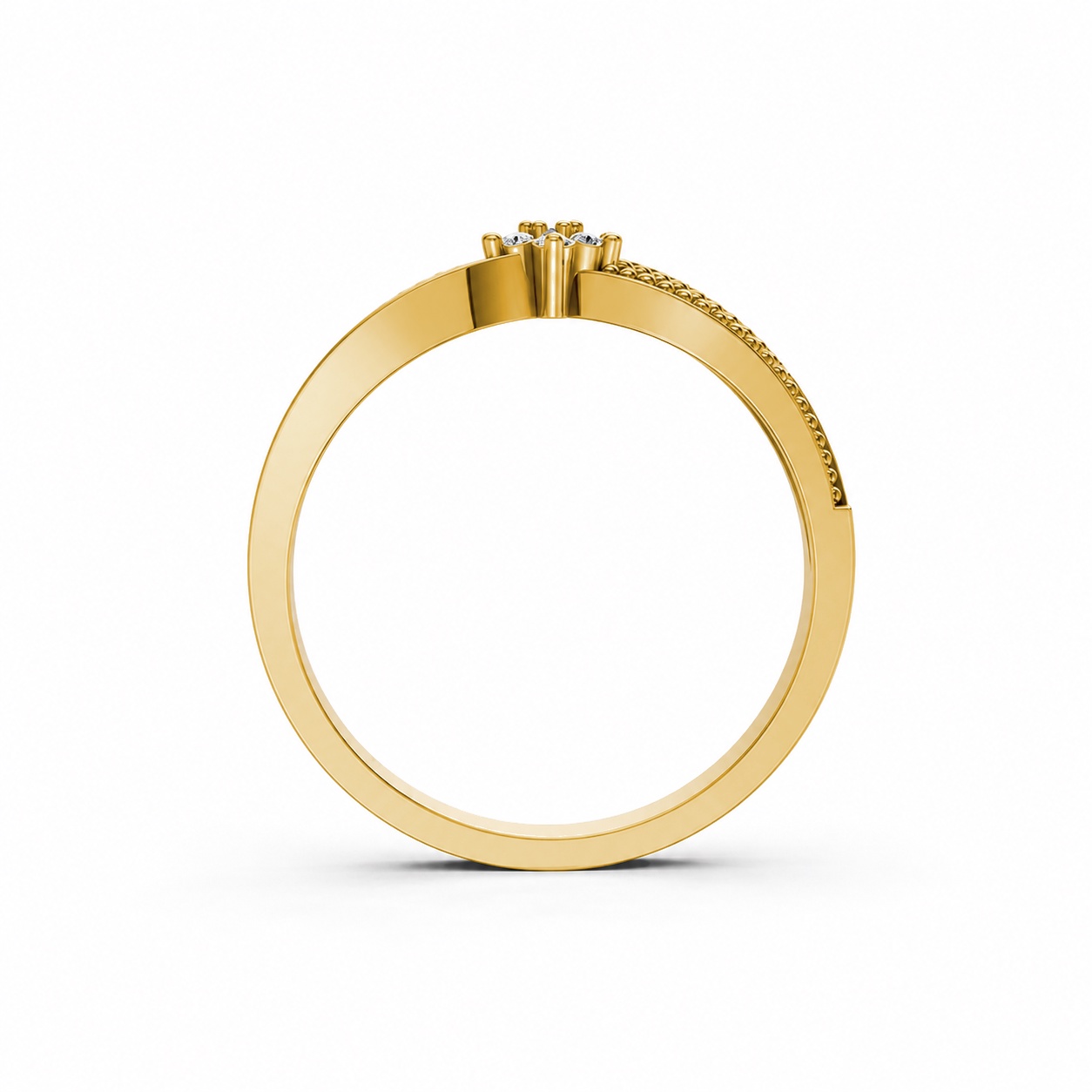 Nhẫn Nữ EURO Style RNN21 Vàng Gold thiết kế phá cách, sang trọng