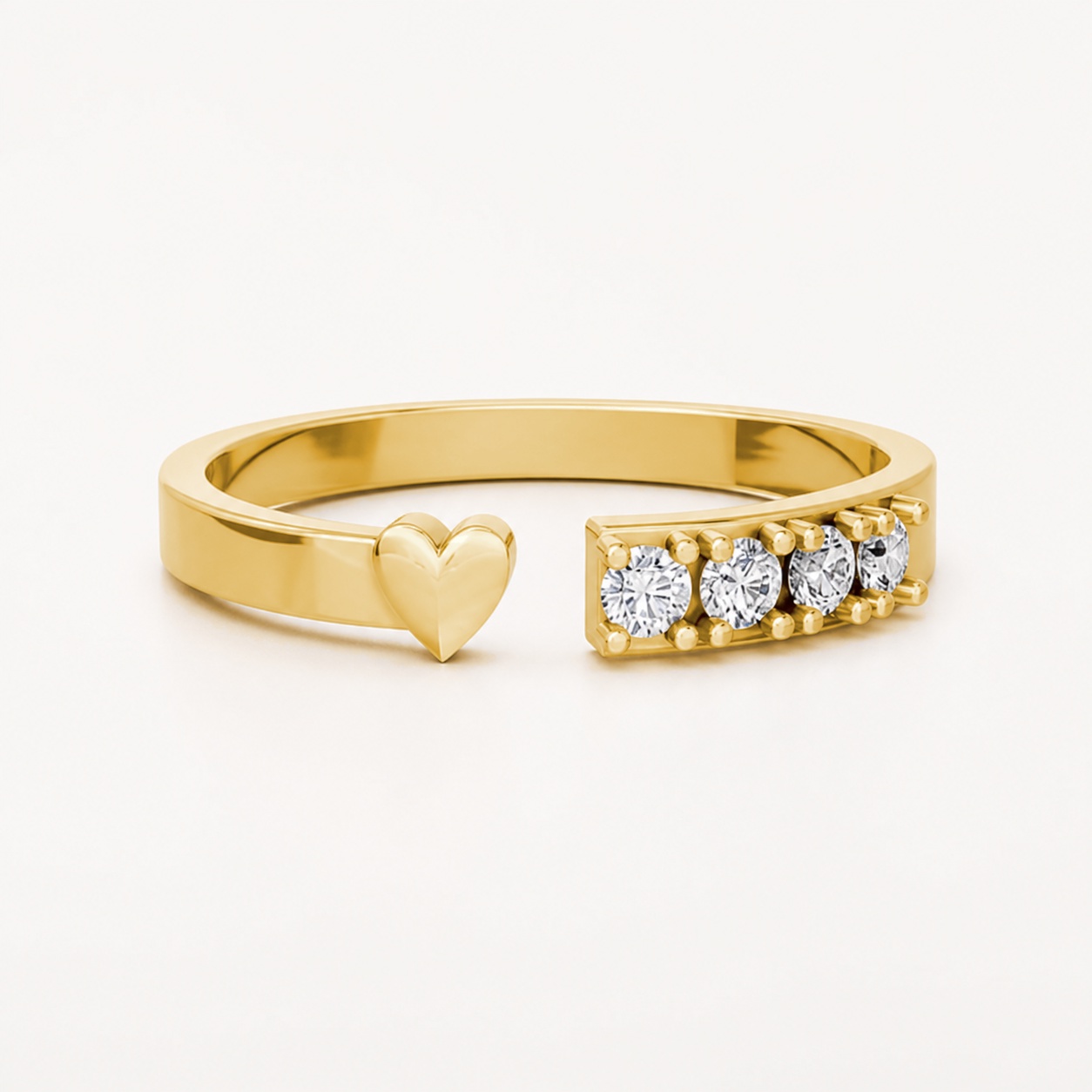 Nhẫn Nữ EURO Style RNN25 màu Vàng Gold vàng 10K/14K/18K/607 cao cấp, thanh lịch