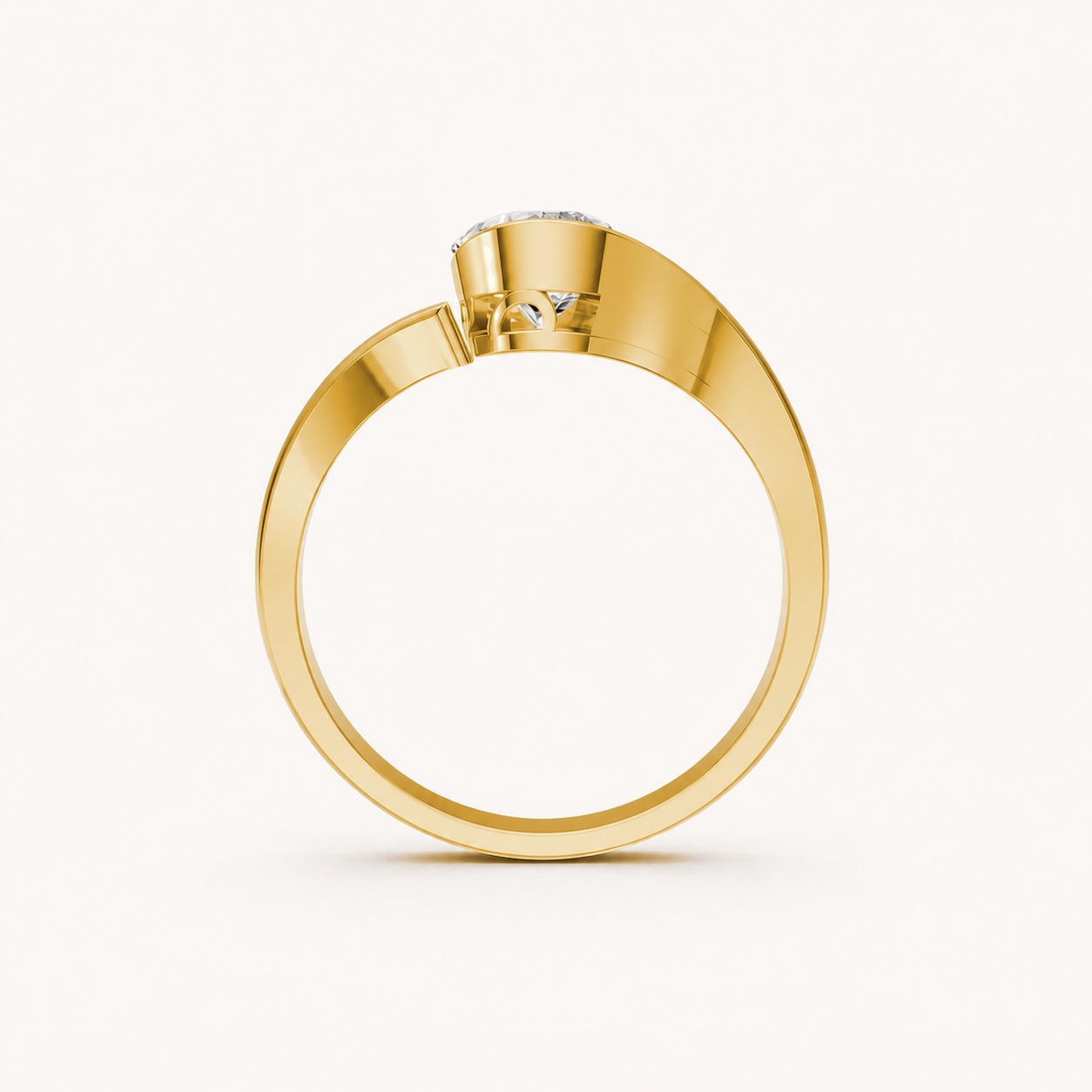 Nhẫn Nữ EURO Style RNN35 Vàng Gold thiết kế phá cách, sang trọng