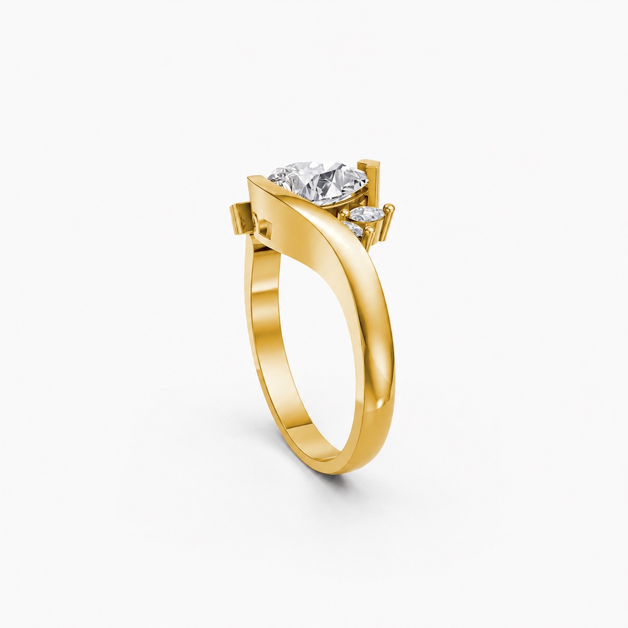 Nhẫn Nữ EURO Style RNN35 Vàng Gold thiết kế tinh xảo, độc đáo