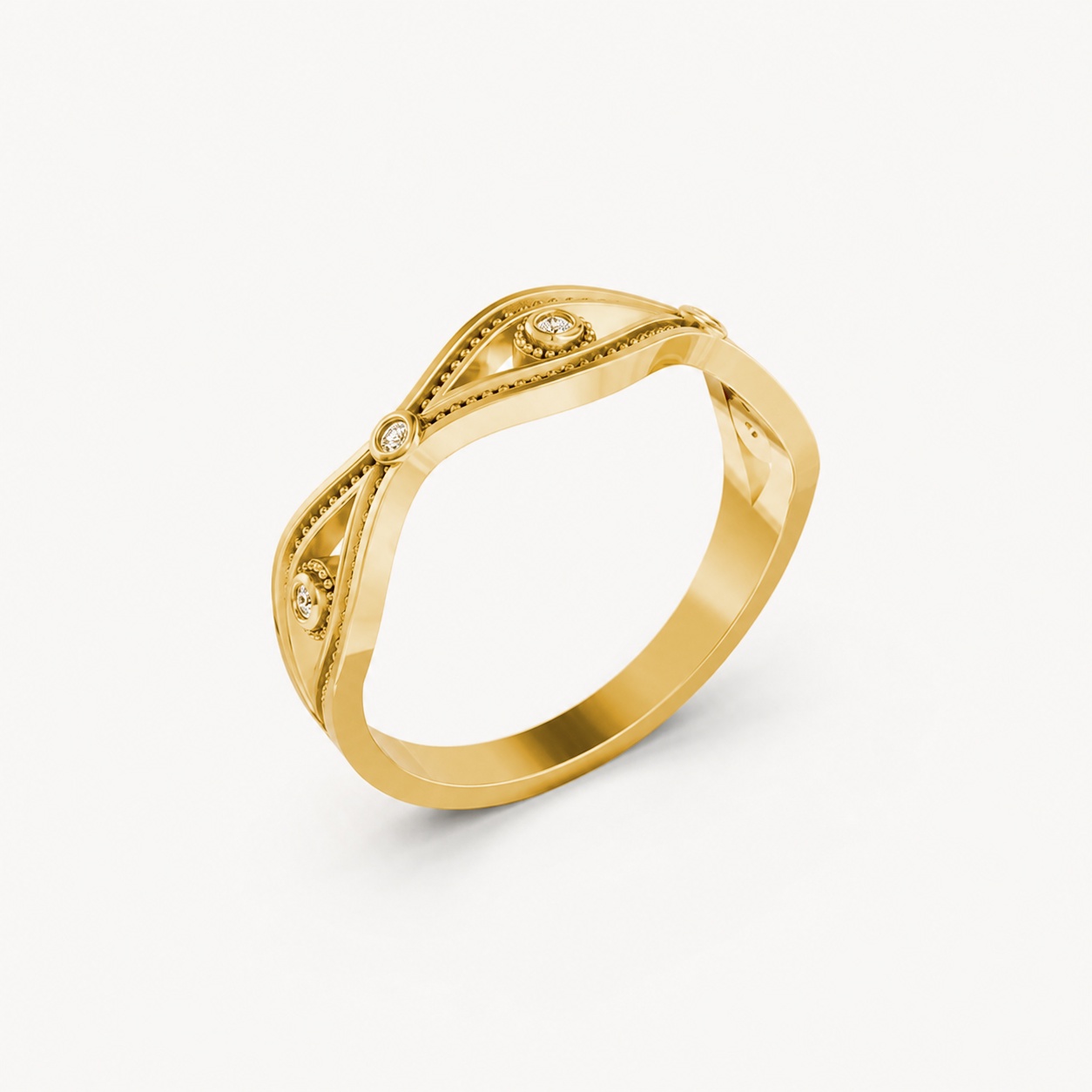 NHẪN NỮ EURO STYLE – RNN36 Vàng Gold thiết kế tinh tế, sang trọng