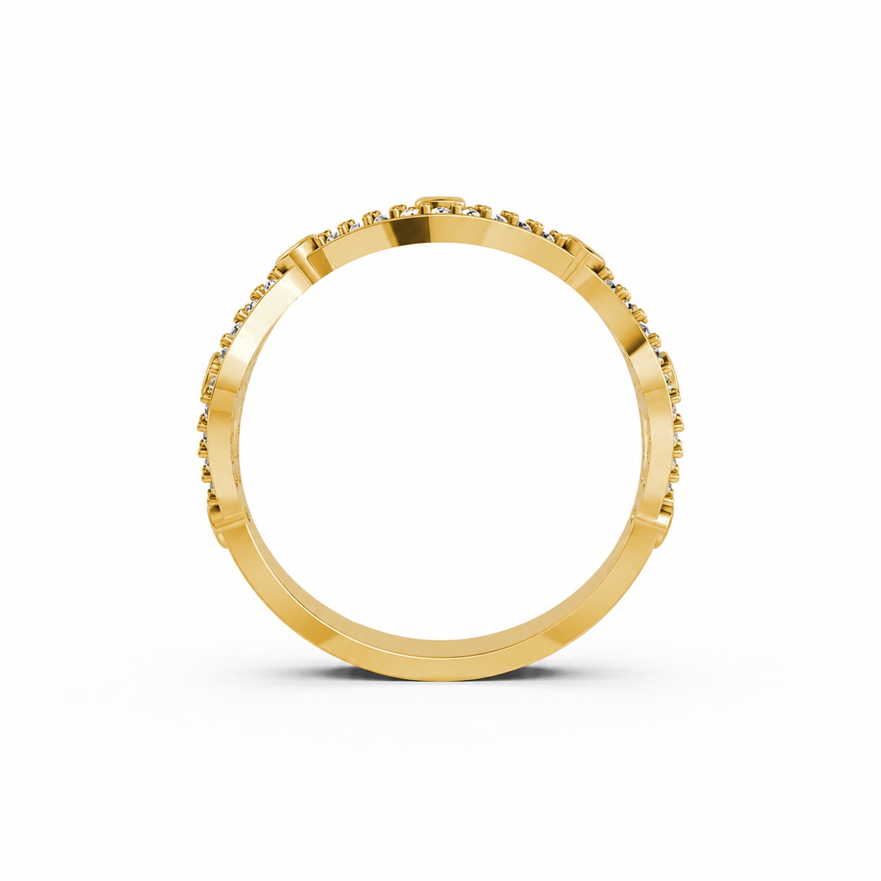 NHẪN NỮ EURO STYLE – RNN37 Vàng Gold thiết kế phá cách, sang trọng