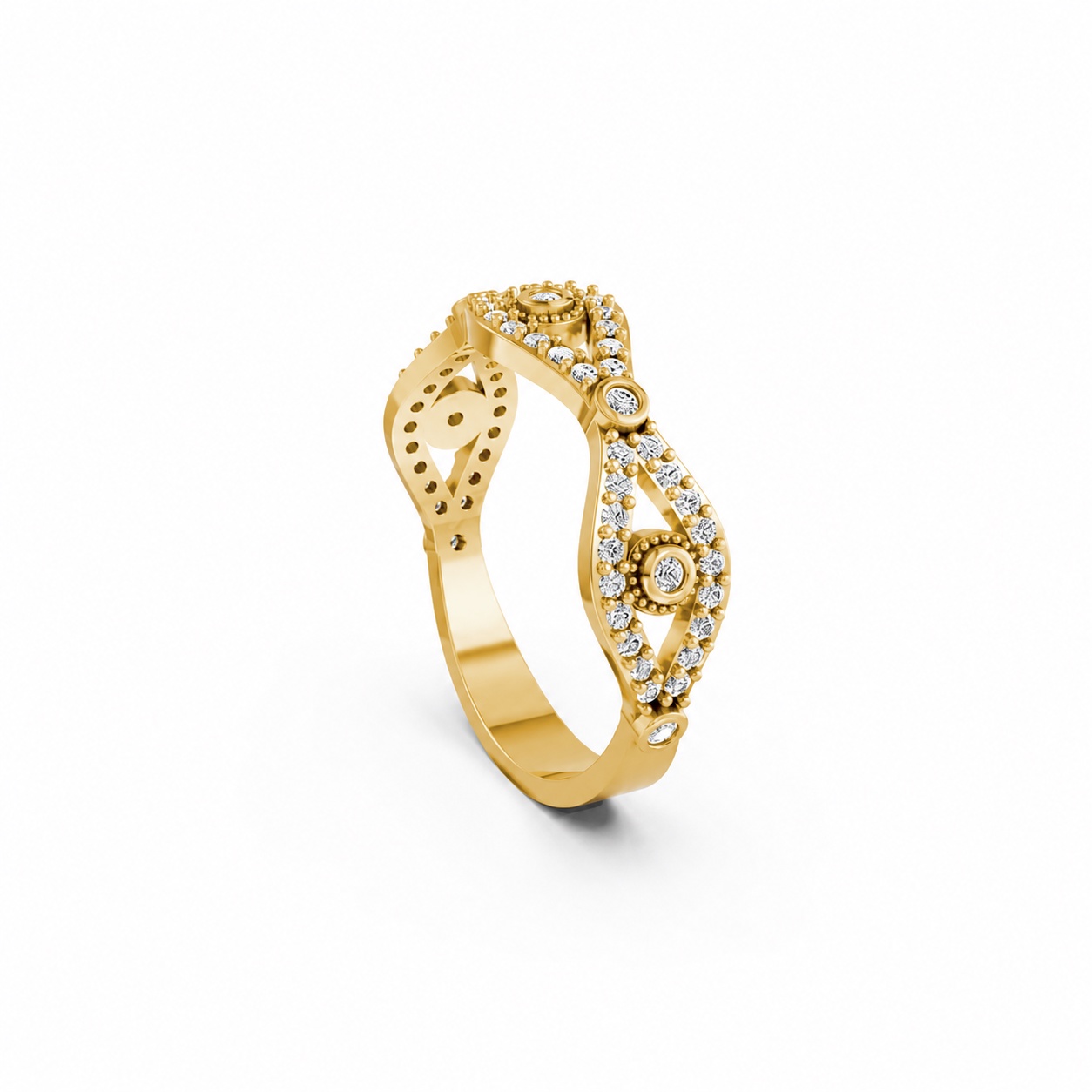 NHẪN NỮ EURO STYLE – RNN37 Vàng Gold thiết kế tinh xảo, độc đáo
