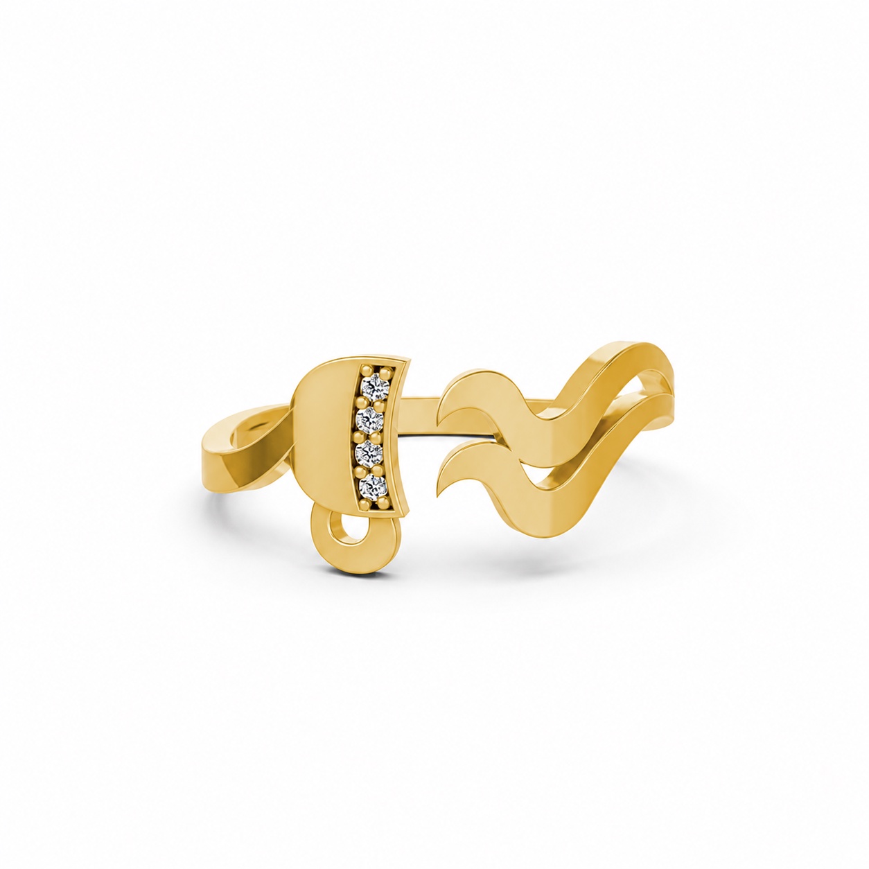 Nhẫn Nữ EURO Style – RNN40 Vàng Gold vàng 10K/14K/18K/607 cao cấp, thanh lịch