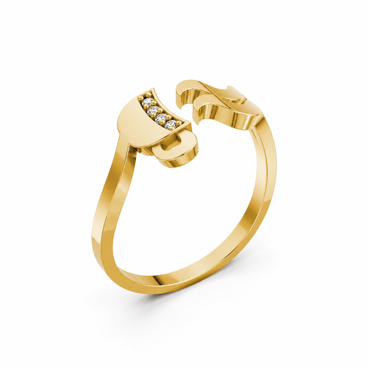 Nhẫn Nữ EURO Style – RNN40 Vàng Gold thiết kế tinh tế, sang trọng