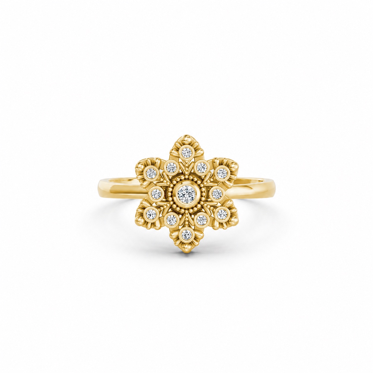 NHẪN NỮ EURO STYLE – RNN62 Vàng Gold vàng 10K/14K/18K/607 cao cấp, thanh lịch
