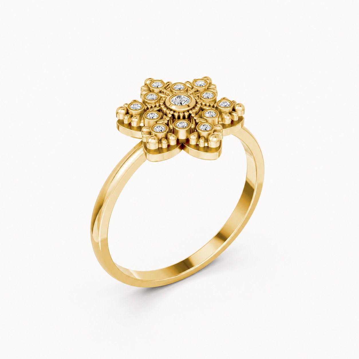NHẪN NỮ EURO STYLE – RNN62 Vàng Gold thiết kế tinh tế, sang trọng