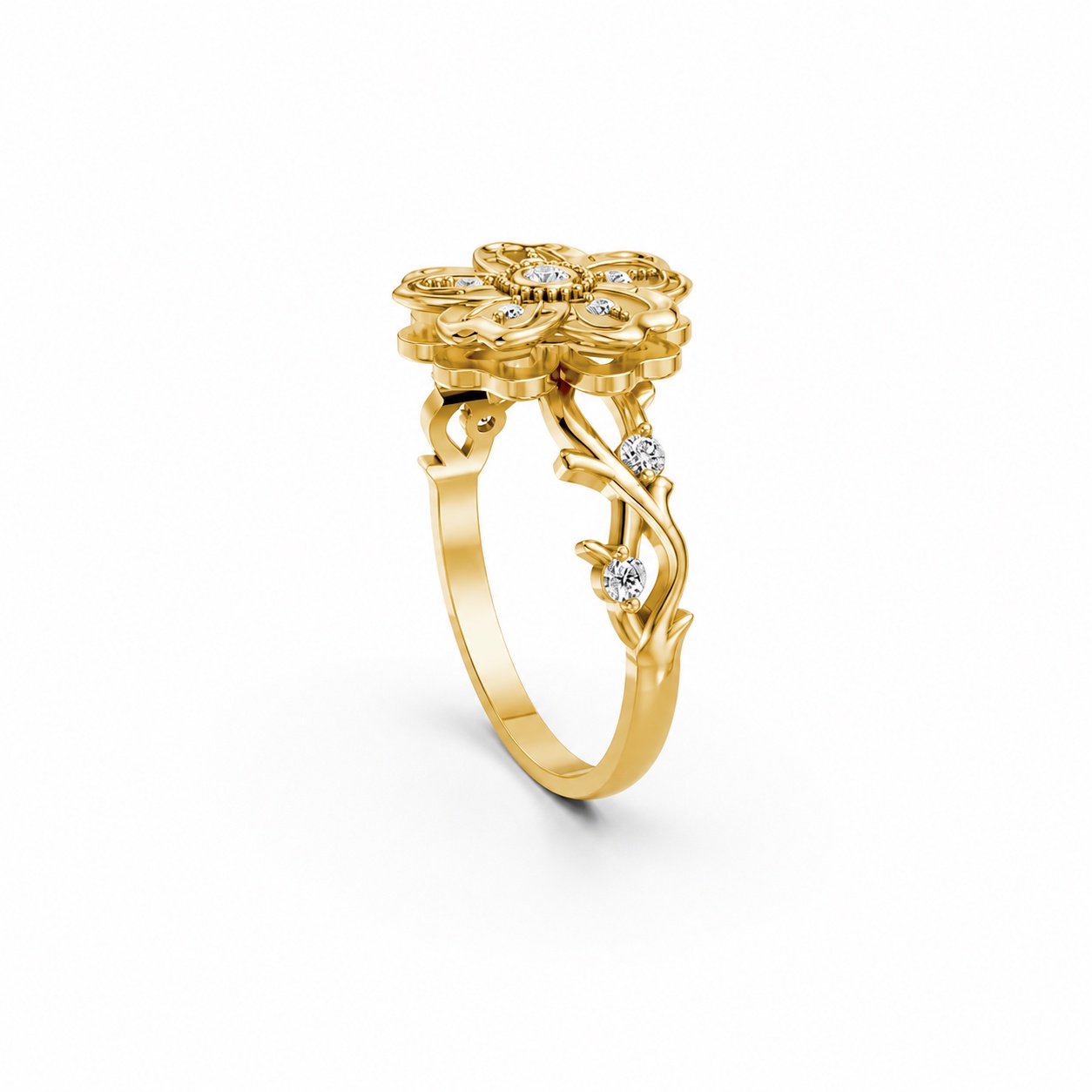 NHẪN NỮ EURO STYLE – RNN63 Vàng Gold thiết kế tinh xảo, độc đáo
