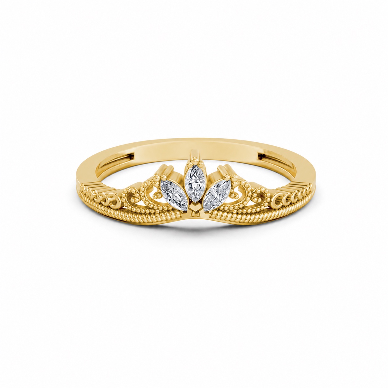 NHẪN NỮ EURO STYLE – RNN71 Vàng Gold vàng 10K/14K/18K/607 cao cấp, thanh lịch