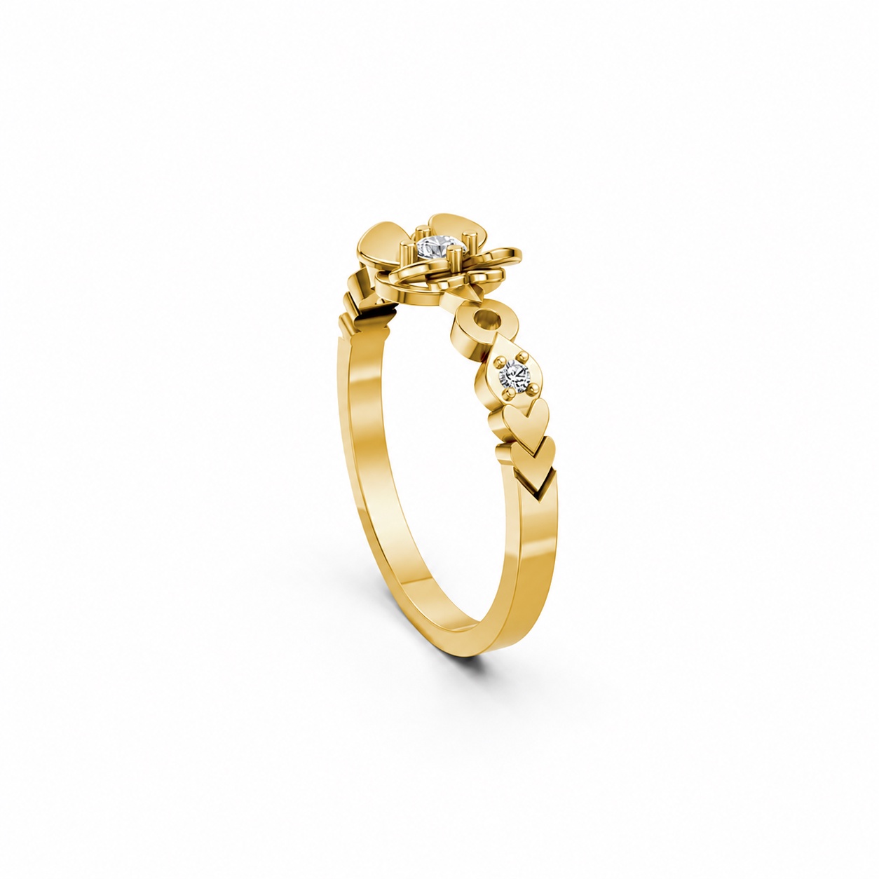 NHẪN NỮ EURO STYLE – RNN81 Vàng Gold thiết kế tinh xảo, độc đáo