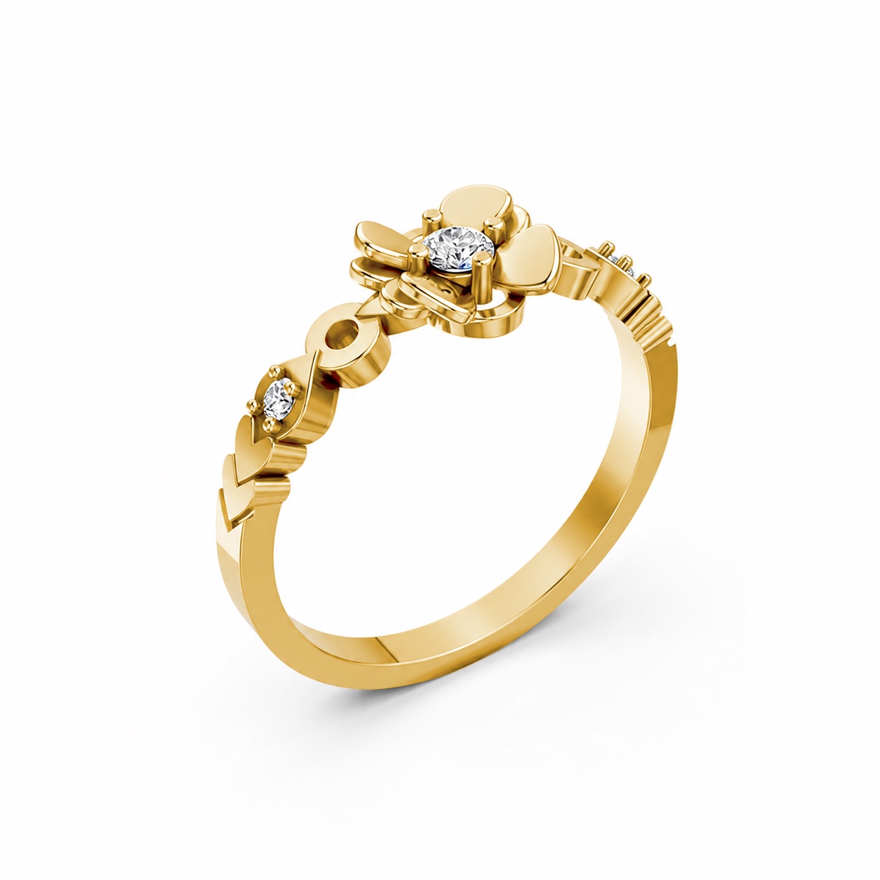 NHẪN NỮ EURO STYLE – RNN81 Vàng Gold thiết kế tinh tế, sang trọng