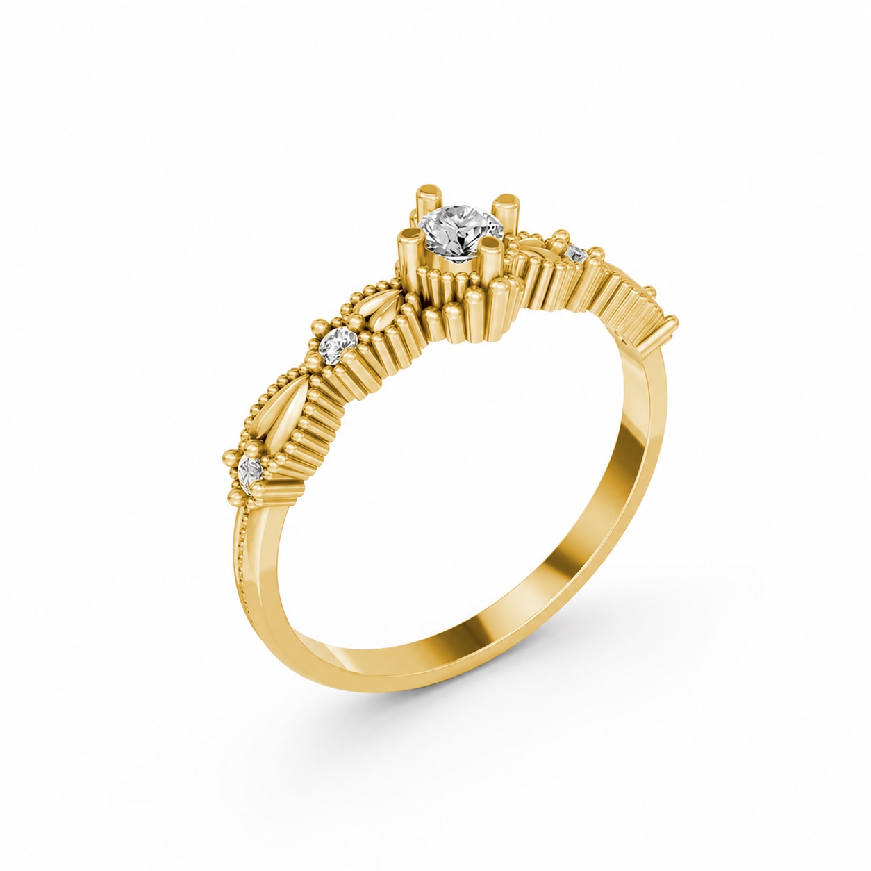 NHẪN NỮ EURO STYLE – RNN83 Vàng Gold thiết kế tinh tế, sang trọng